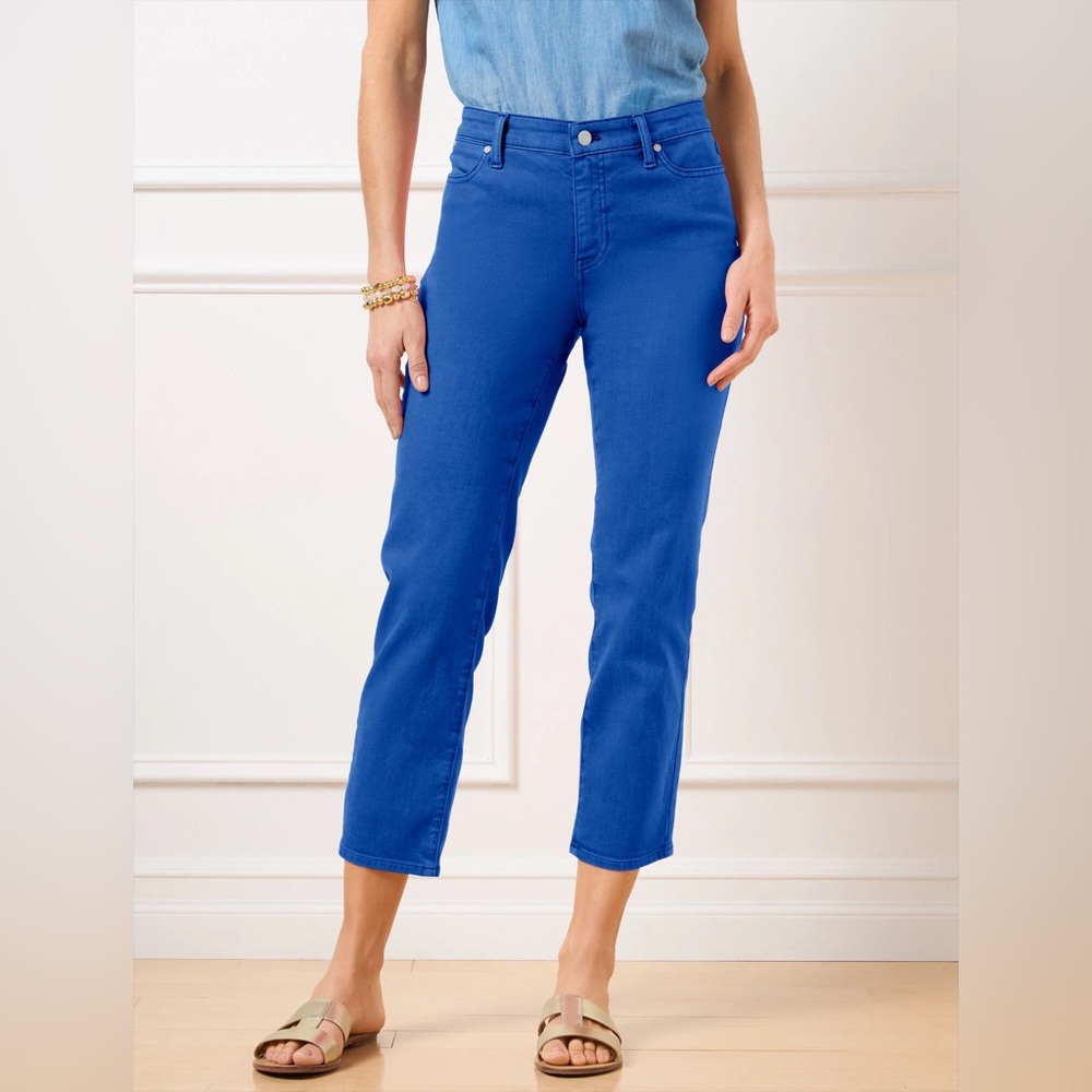 Lauren Ralph Lauren Vibrant Blue Cropped Jeans